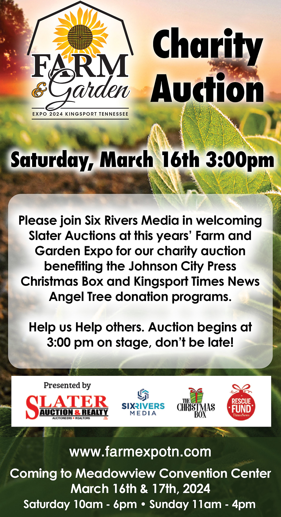 Slater Auction Charity Auction at the 2024 Farm & Garden Expo